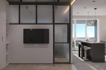 Інтер'єр вітальні від Petro Golyk Studio. Фото 1