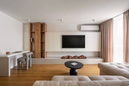 Інтер'єр вітальні від Petro Golyk Studio. Фото 2