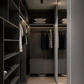 Дизайн гардеробної від Petro Golyk Studio. Фото 3