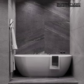 Дизайн ванної кімнати 3,23 кв.м від BORISSTUDIO. Фото 7