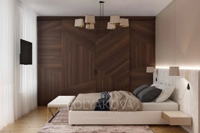 Дизайн спальні 20,7 кв.м від Студія дизайну Polyakova. Фото 6