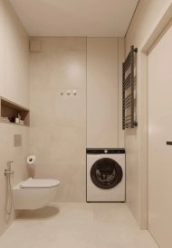 Дизайн ванної кімнати 4,42 кв.м від ARTON. Фото 1