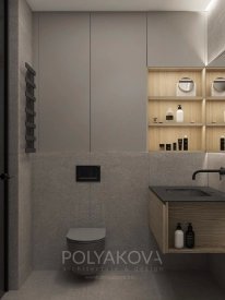Дизайн ванної кімнати 3,56 кв.м від Cтудія дизайну Polyakova. Фото 3