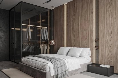 Дизайн спальні 22,3 кв.м від Студія дизайну Polyakova. Фото 6