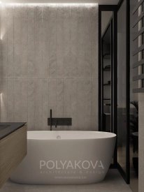 Дизайн ванної кімнати 3,56 кв.м від Cтудія дизайну Polyakova. Фото 2