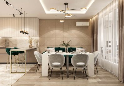 Інтер'єр вітальні від Roomy Room. Фото 3
