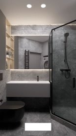 Дизайн туалету 3,9 кв.м від Студія дизайну Polyakova. Фото 3