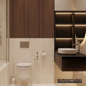 Дизайн ванної кімнати 3,58 кв.м від BORISSTUDIO. Фото 4