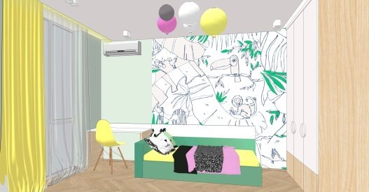 Дизайн дитячої кімнати від Adesign. Фото 1