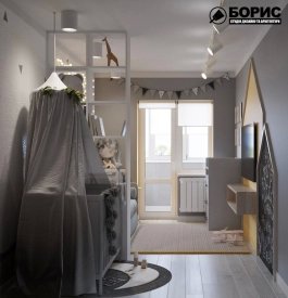 Дизайн дитячої кімнати від BORISSTUDIO. Фото 1