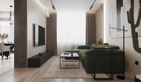Інтер'єр вітальні від Roomy Room. Фото 1