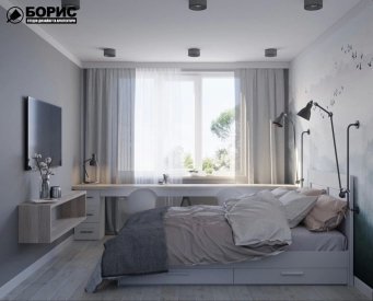 Дизайн спальні від BORISSTUDIO. Фото 1