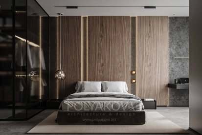 Дизайн спальні 22,3 кв.м від Студія дизайну Polyakova. Фото 8