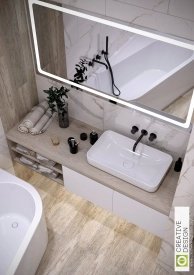 Дизайн ванної кімнати від CREATIVE DESIGN. Фото 1