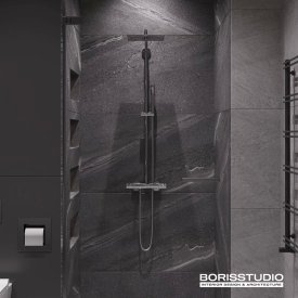 Дизайн ванної кімнати 3,23 кв.м від BORISSTUDIO. Фото 4