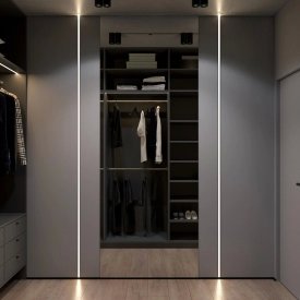 Дизайн гардеробної від Petro Golyk Studio. Фото 4