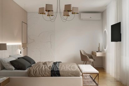 Дизайн спальні 20,7 кв.м від Студія дизайну Polyakova. Фото 3