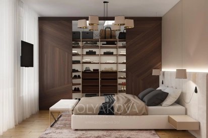 Дизайн спальні 20,7 кв.м від Студія дизайну Polyakova. Фото 5