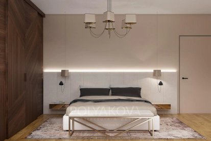 Дизайн спальні 20,7 кв.м від Студія дизайну Polyakova. Фото 4