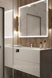 Дизайн ванної кімнати 4,9 кв.м від Студія дизайну Polyakova. Фото 1