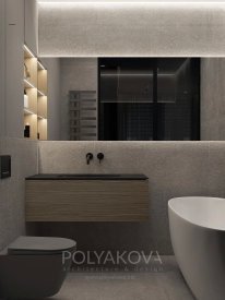Дизайн ванної кімнати 3,56 кв.м від Cтудія дизайну Polyakova. Фото 4