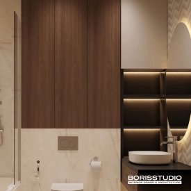 Дизайн ванної кімнати 3,58 кв.м від BORISSTUDIO. Фото 1