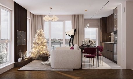 Інтер'єр вітальні від Petro Golyk Studio. Фото 3