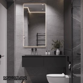 Дизайн ванної кімнати 3,23 кв.м від BORISSTUDIO. Фото 9