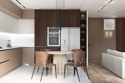 Дизайн кухні 16 кв.м від Студія дизайну Polyakova. Фото 1