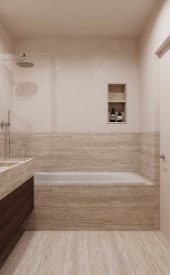 Дизайн ванної кімнати 5 кв.м від Luferenko design. Фото 1