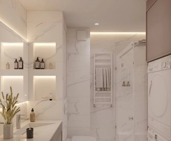 Дизайн ванної кімнати від Petro Golyk Studio. Фото 2