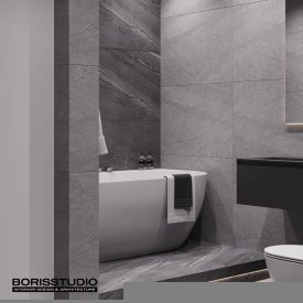 Дизайн ванної кімнати 3,23 кв.м від BORISSTUDIO. Фото 6