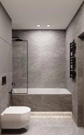Дизайн ванної кімнати 4,3 кв.м від Студія дизайну Polyakova. Фото 2