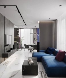 Інтер'єр вітальні від Petro Golyk Studio. Фото 1