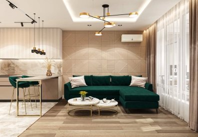 Інтер'єр вітальні від Roomy Room. Фото 1