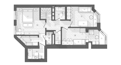 Фото планування квартири xf_square квадрати