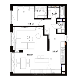 Фото планування квартири xf_square квадрати