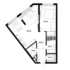 Фото планування квартири xf_square квадрати