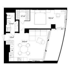 Фото планування квартири xf_square квадрати