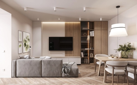 Інтер'єр вітальні від Roomy Room. Фото 3