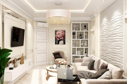 Інтер'єр вітальні від Roomy Room. Фото 2