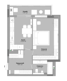 Фото планування квартири xf_square квадрати