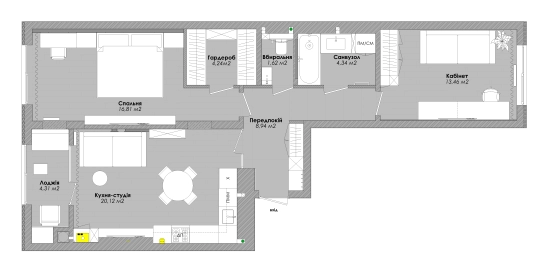 Фото планування квартири xf_square квадрати