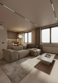 Інтер'єр вітальні від Kontur Design. Фото 5