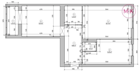 Фото планування квартири xf_square квадрати