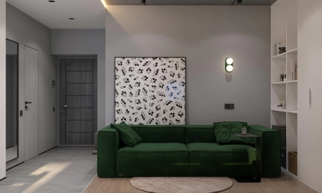 Інтер'єр вітальні від Petro Golyk Studio. Фото 2