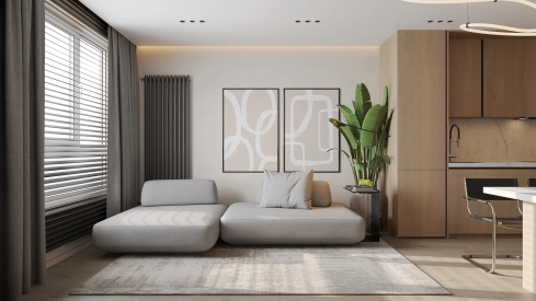 Інтер'єр вітальні від Petro Golyk Studio. Фото 2
